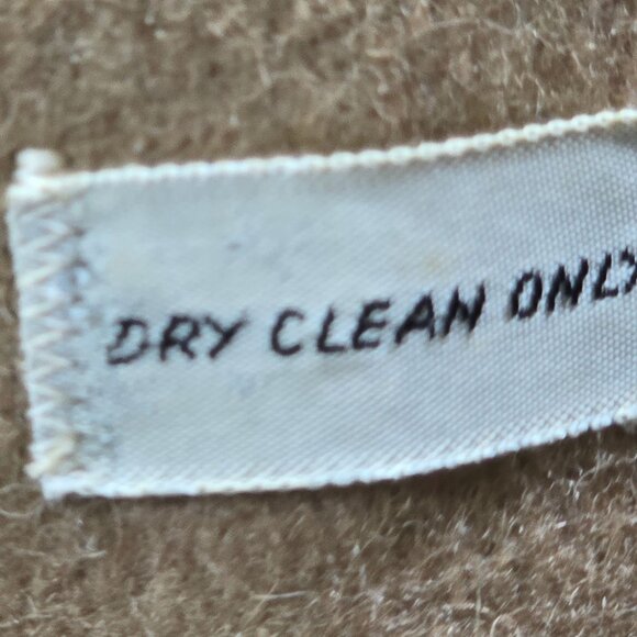 Vintage H.I.S Mens Camel Coat With Faux Fur Lining & Shawl Collar Button Closure - Picture 6 of 9